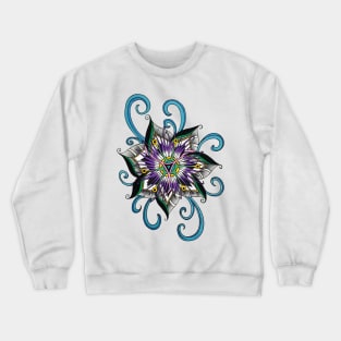 Space passiflora Crewneck Sweatshirt